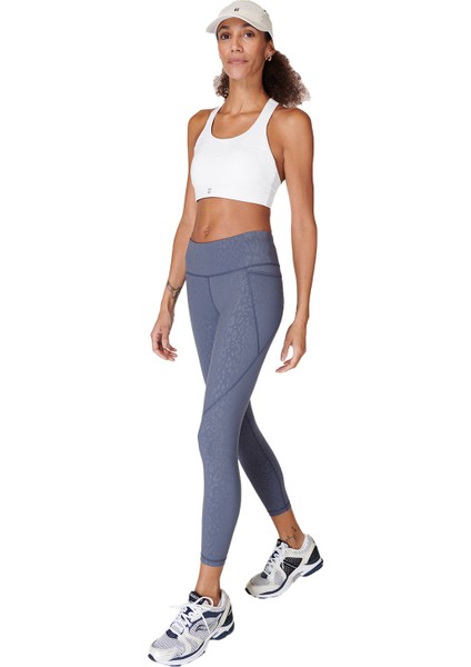 Power 7/8 Emboss Workout Leggıng