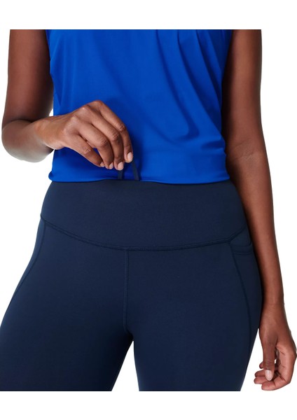 Power 7/8 Workout Leggings Kadın Lacivert Koşu Tayt fırsatları