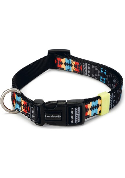 Beeztees Köpek Boyun Tasması, Renkli Desenli, 26-40CM, 15MM