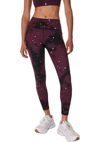 Power 7/8 Workout Leggings Kadın Mor Koşu Tayt