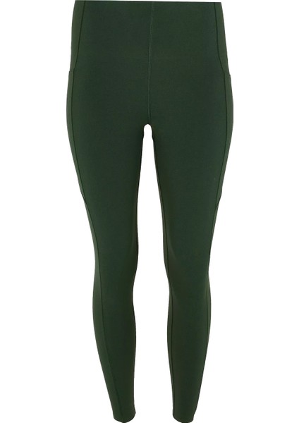 Power Ultrasculpt High Waist 7/8 Workout Leggings Kadın Yeşil Koşu Tayt fırsatları
