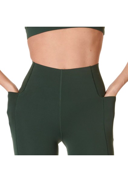 Power Ultrasculpt High Waist 7/8 Workout Leggings Kadın Yeşil Koşu Tayt indirimleri