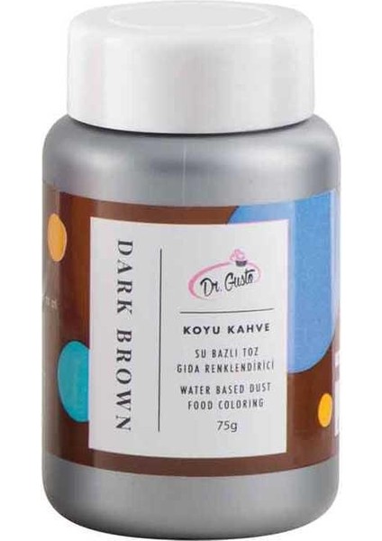 Kahverengi Su Bazlı Toz Gıda Boyası 75 gr – Pasta ve Şekerleme Için fiyatları