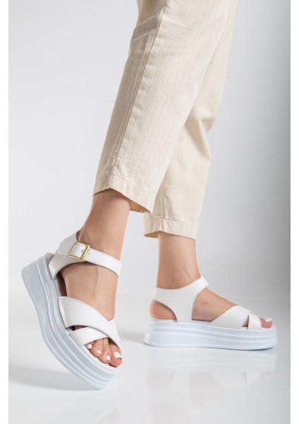 Sade Düz Platform Dolgu Taban Sandalet