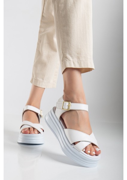 Sade Düz Platform Dolgu Taban Sandalet