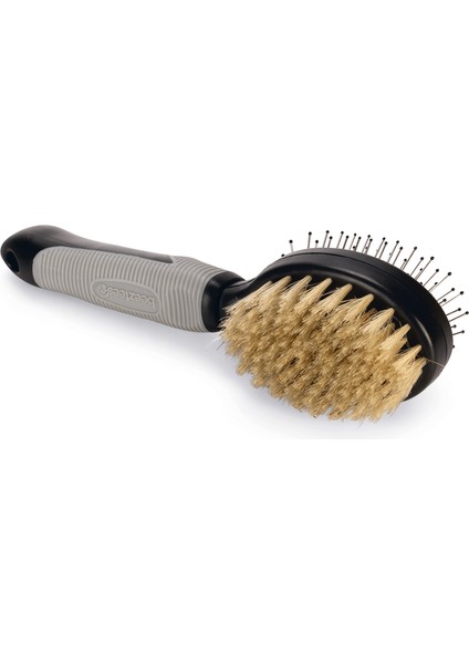 Beeztees Köpek Fırçası ve Tarağı, Çift Taraflı, Sm, Siyah Gri, 21CM, 21X6X6CM