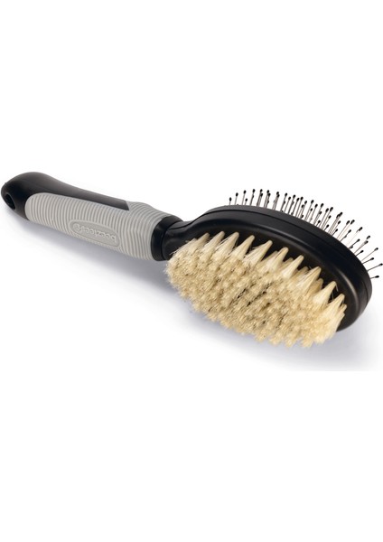 Beeztees Köpek Fırçası ve Tarağı, Çift Taraflı, L, Siyah Gri, 22,5cm, 22,5x6,5x7,5cm