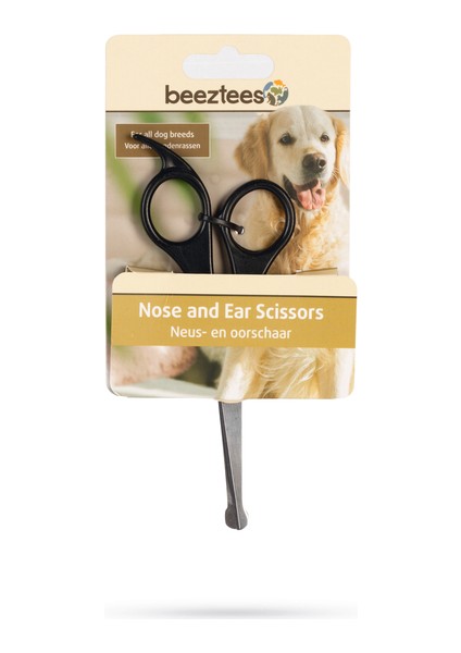 Beeztees Köpek Burun ve Kulak Tüy Düzletme ve Bakım Makası, Siyah, 15CM, 15X6X0,5CM fiyatları