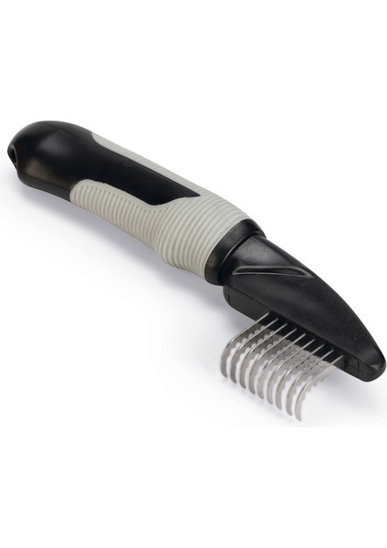 Beeztees Orta ve Uzun Tüylü Köpek Kıtık Açıcı Tarak, Siyah Gri, 19X5X2CM