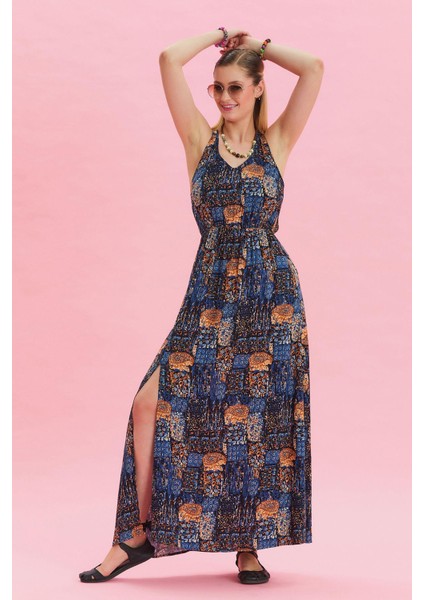 V Yaka Yırtmaçlı Günlük Elbise fiyatları