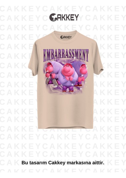 Unisex Ters Yüz Baskılı Oversize T-Shirt