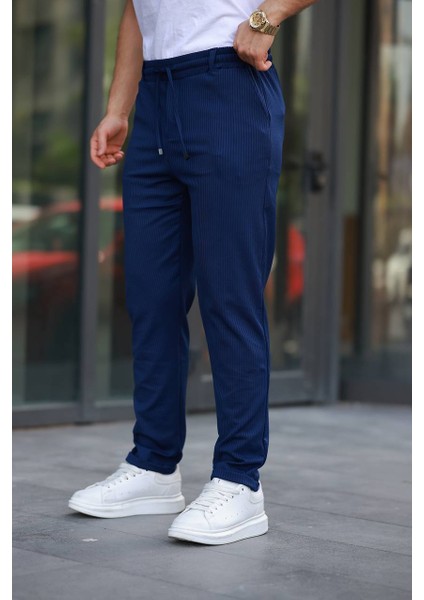 Beli Lastikli Duble Paça Yıldız Pantolon