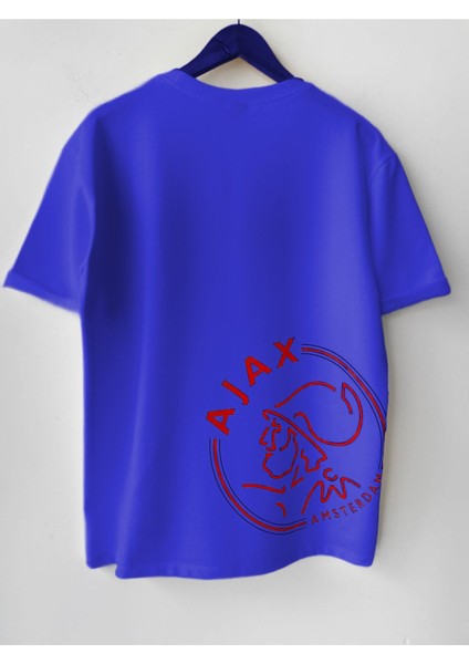 Erkek Baskılı Pamuklu Bisiklet Yaka Kısa Kollu Oversize T-Shirt