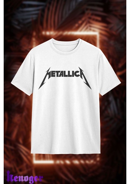 Oversize - Metallica Baskılı T-Shirt