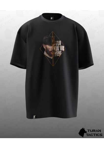 Atatürk Tasarımlı Oversıze Unısex T-Shırt