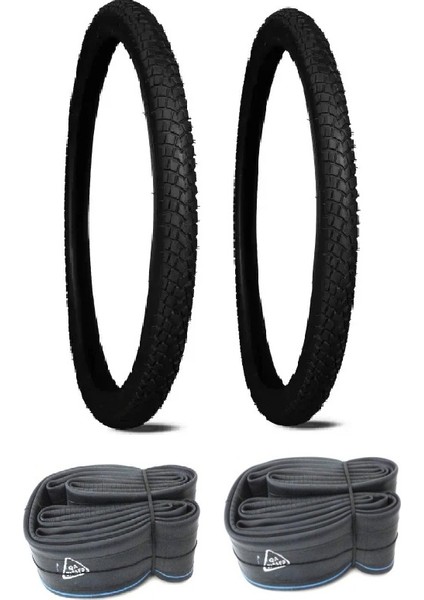 20 Jant 20x1.95 Bisiklet Dış Lastiği Bl300 X 2 Adet + Billas Iç Lastik Seti