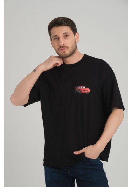 Şimşek Mcqueen Lıghtnıng I'm Sally Cars Arabalar Ön Arka Baskı Detaylı Couple Oversize Tişört fiyatları