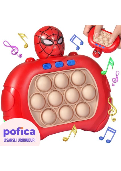 Işıklı Sesli Eğlenceli Hafıza Geliştirici Eğitici Pop It Oyuncak