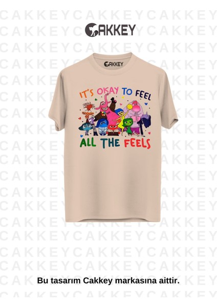 Unisex Ters Yüz Baskılı Oversize T-Shirt