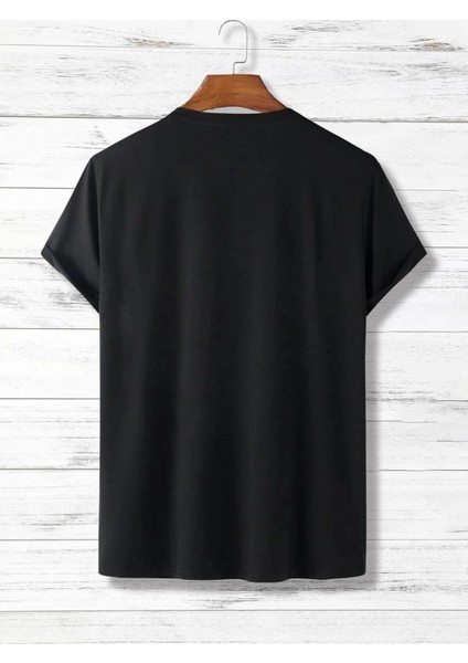 Astronot ve Gezegen Baskılı Oversize T-Shirt
