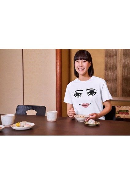Roblox Women Face Tişört Beyaz Unisex fiyatları
