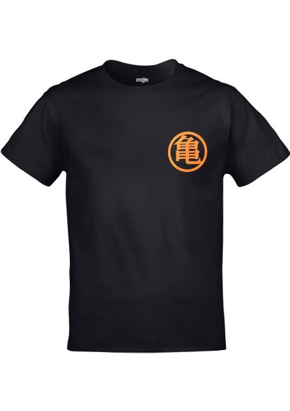 Dragon Ball Master Roshi Ön Arka Baskılı Siyah Tshirt fiyatları