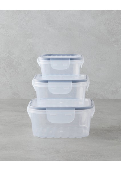 Layla Saklama Kabı 400-800-1400 ml Şeffa