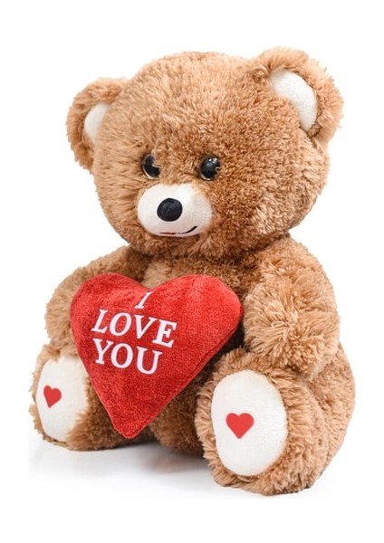 Peluşçu Dayı Özel Premium Kutu Içerisinde Sevgiliye Özel Kalpli (I Love You) Yazılı Sevimli Peluş fırsatları