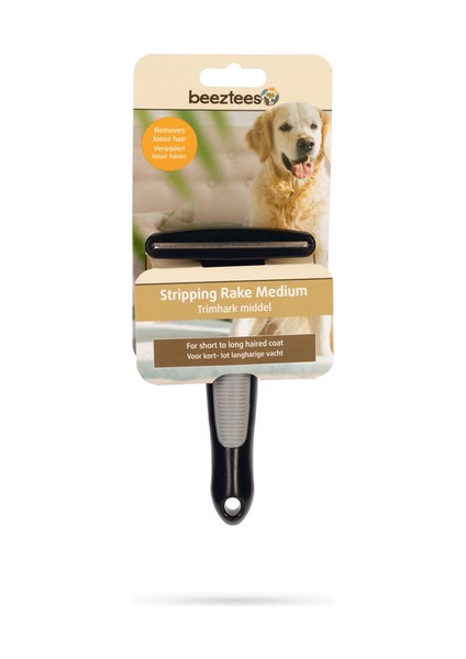 Beeztees Kısa ve Uzun Tüylü Köpek Alt Kürk Tarağı, Siyah Gri, M, 15,5cm, 15,5X8,5X5CM fırsatları