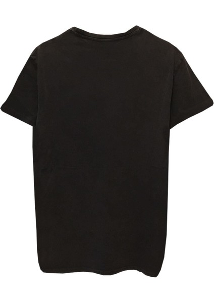 Yıkamalı Eskitme Kumaş Rock Müzik Nırvana Baskılı Tişört fiyatları