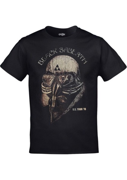Unisex Siyah Black Sabbath U.s. Tour Tshirt