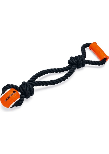 Beeztees Köpek Oyuncağı, Diş Ipi Ucunda Tenis Topu, Tpr Tutamaçlı, Siyah, 50X13,5X6,3CM
