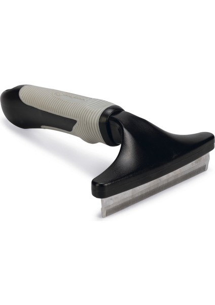 Beeztees Kısa ve Uzun Tüylü Köpek Alt Kürk Tarağı, Siyah Gri, L, 16CM, 16X11X5CM