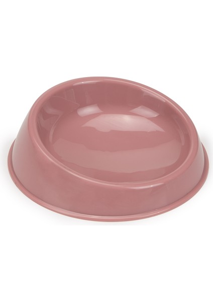 Beeztees Kedi Mama Kabı, Plastik, Gül Kurusu 15CM