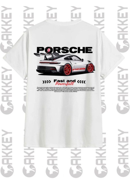 Porsche Baskılı Oversize T-Shirt