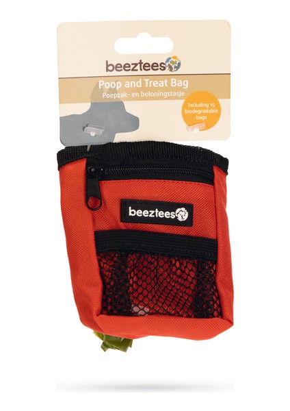 Beeztees Köpek Ödül ve Dışkı Toplama Poşeti Taşıma Bel Çantası, Kırmızı, 8X14X10CM modelleri
