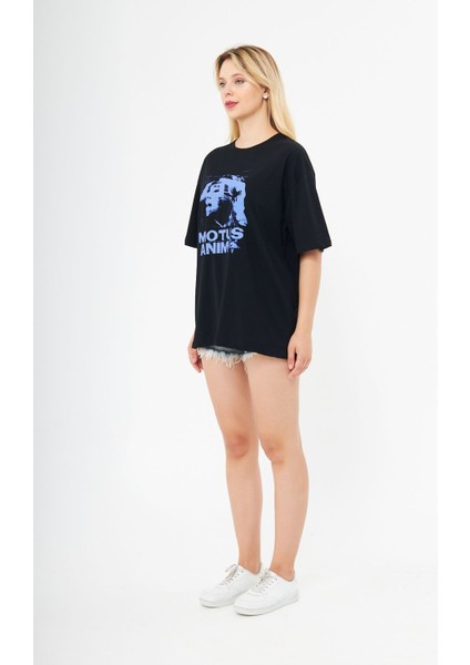 Motus Animi Siyah Oversize Tişört Siyah modelleri