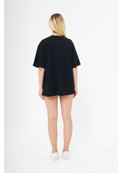 Motus Animi Siyah Oversize Tişört Siyah indirimleri