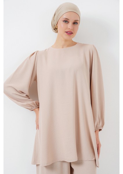 Ayrobin Tunik Pantolon Alt Üst Takım 6712 - Krem fiyatları