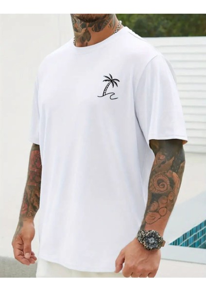 Ağaç Baskılı Baskılı T-Shirt modelleri