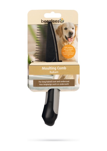 Beeztees Tüy Dökme Dönemi Köpek Tarağı, S, Siyah Gri, 21CM, 21X5,5X3CM fırsatları