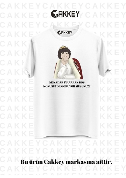 Trend Prens Dizisi Komik Replik Baskılı Oversize Rahat Kalıp T-Shirt