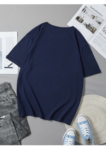 Erkek Baskılı Pamuklu Bisiklet Yaka Kısa Kollu Oversize T-Shirt fiyatları