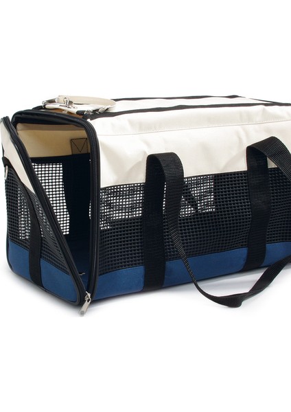 Beeztees Köpek Taşıma ve Seyahat Çantası, Krem/mavi, 43X25X27CM fırsatları