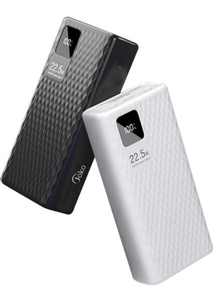 A26Q 30000MAH Powerbank 20W Hızlı Şarj Type-C ve 5 Çıkışlı Taşınabilir Güç Kaynağı
