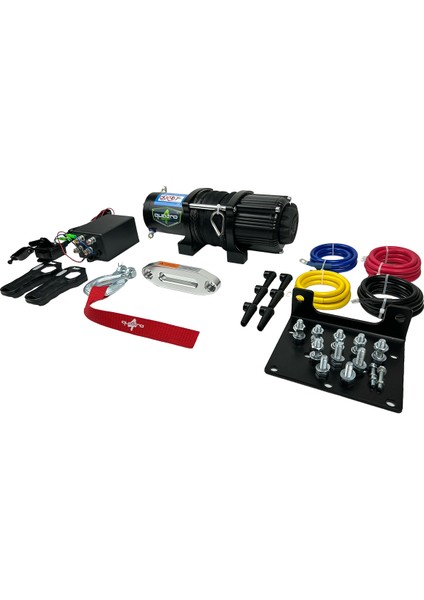 5000LB 12V Quatro Sentetik Halatlı Atv-Utv Vinci indirimleri