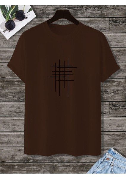 Unisex Hashtag Beyaz Oversize Bisiklet Yaka Baskılı T-Shirt