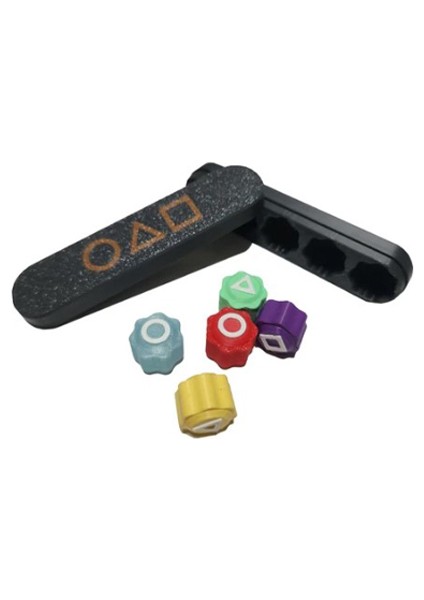 Gonggi Küçük 5 Taş Oyunu Şekilli Taş Oyunu (1 Adet) (Ebat: 9,3 cm x 2 Cm)