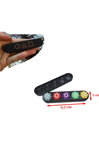 Gonggi Küçük 5 Taş Oyunu Şekilli Taş Oyunu (1 Adet) (Ebat: 9,3 cm x 2 Cm)