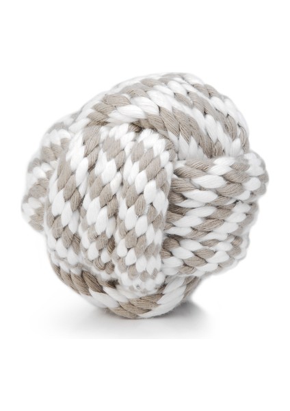 Beeztees Köpek Oyuncağı, Diş Ipinden Top, Pamuk Iplerden, Bej, 10CM